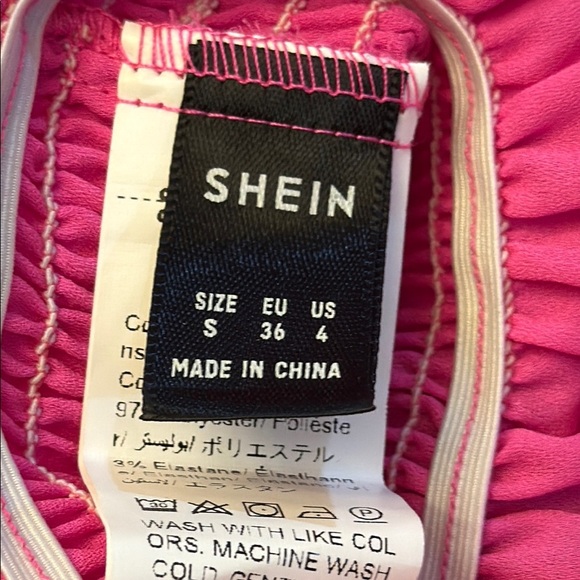 Pink Ruffled Puff Sleeve Smocked Top - Picture 7 of 15